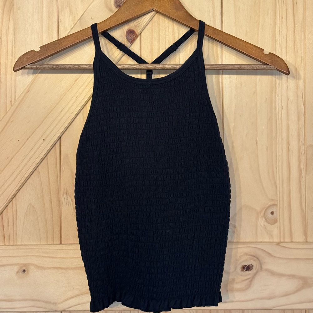 SO Black Textured Tank Top
*NEVER WORN*